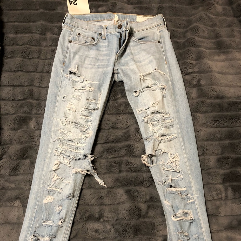 Rag and Bone rip jeans